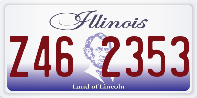 IL license plate Z462353