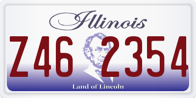 IL license plate Z462354