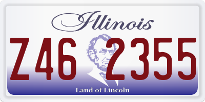 IL license plate Z462355