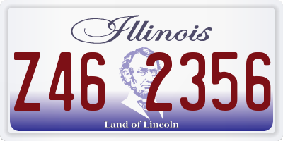 IL license plate Z462356