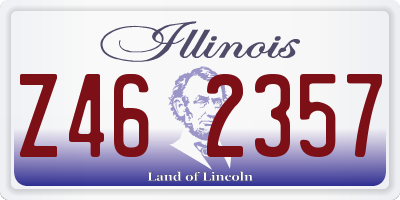 IL license plate Z462357