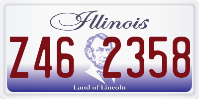 IL license plate Z462358