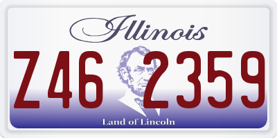 IL license plate Z462359