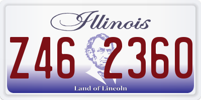 IL license plate Z462360