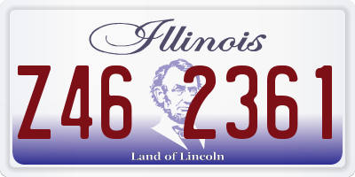IL license plate Z462361