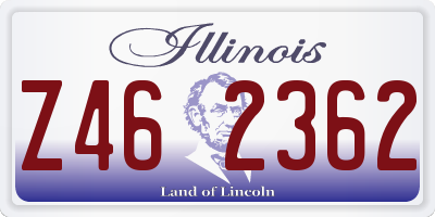 IL license plate Z462362