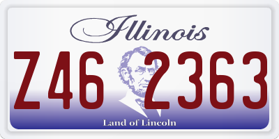 IL license plate Z462363