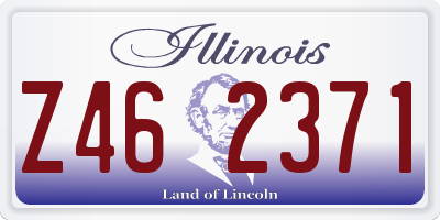 IL license plate Z462371