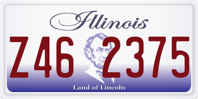 IL license plate Z462375