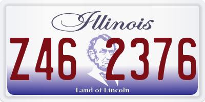 IL license plate Z462376