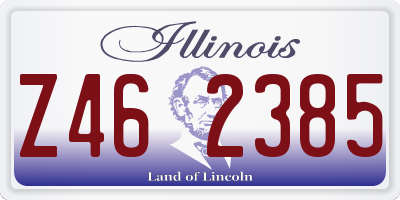 IL license plate Z462385