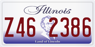 IL license plate Z462386