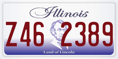 IL license plate Z462389