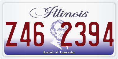 IL license plate Z462394