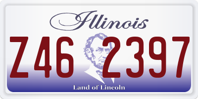 IL license plate Z462397