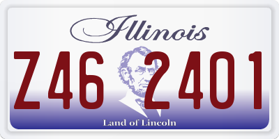 IL license plate Z462401