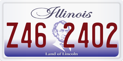 IL license plate Z462402