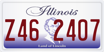IL license plate Z462407