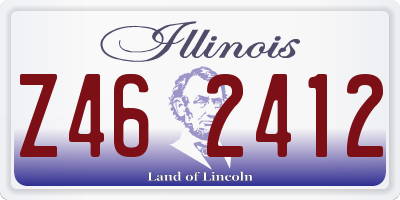 IL license plate Z462412