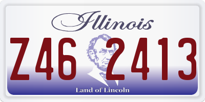 IL license plate Z462413