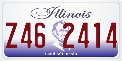IL license plate Z462414