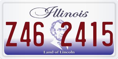 IL license plate Z462415