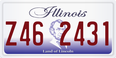 IL license plate Z462431