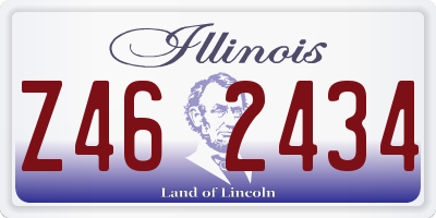 IL license plate Z462434