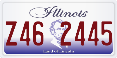 IL license plate Z462445
