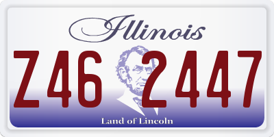 IL license plate Z462447