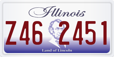 IL license plate Z462451