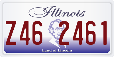 IL license plate Z462461