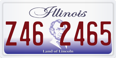 IL license plate Z462465