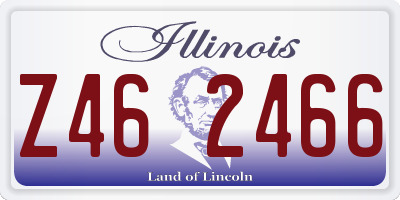 IL license plate Z462466