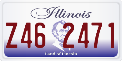IL license plate Z462471