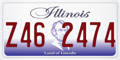 IL license plate Z462474