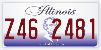IL license plate Z462481