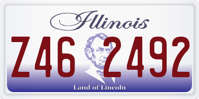 IL license plate Z462492