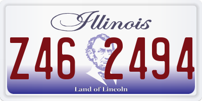 IL license plate Z462494
