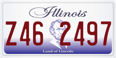 IL license plate Z462497