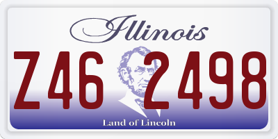 IL license plate Z462498
