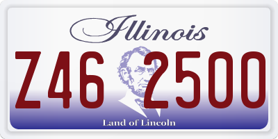 IL license plate Z462500