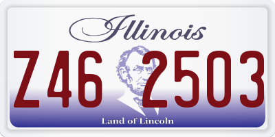 IL license plate Z462503