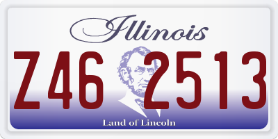 IL license plate Z462513