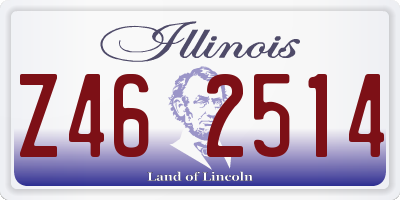 IL license plate Z462514