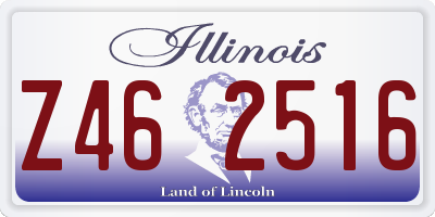 IL license plate Z462516