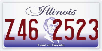 IL license plate Z462523