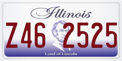 IL license plate Z462525