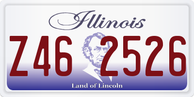 IL license plate Z462526