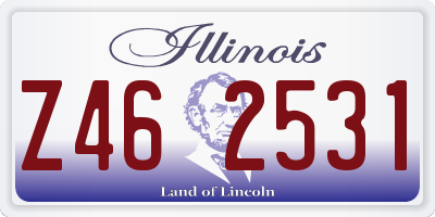 IL license plate Z462531